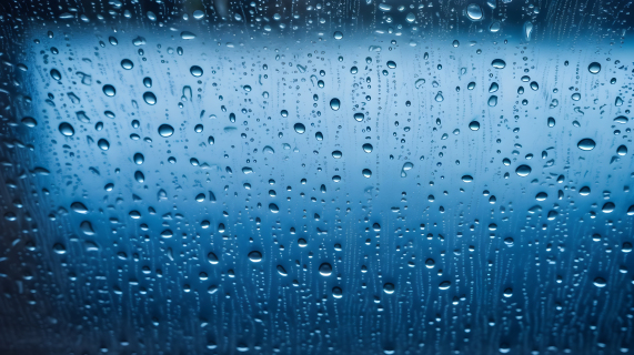 傍晚下雨天玻璃雨水摄影图