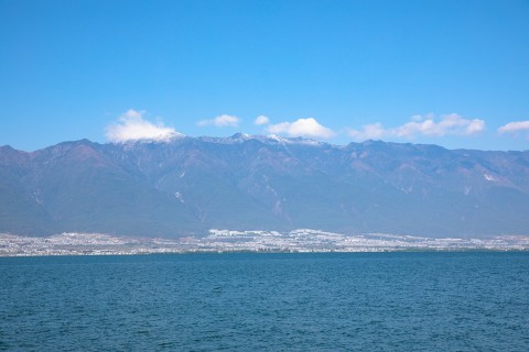 阳光下的大海风景图