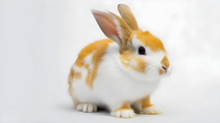 柔美风格的兔子摄影图片
