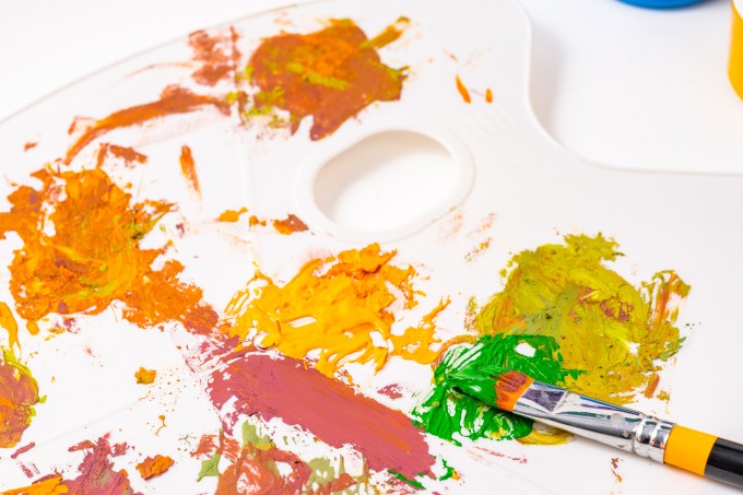 黄绿色清新调色实拍图