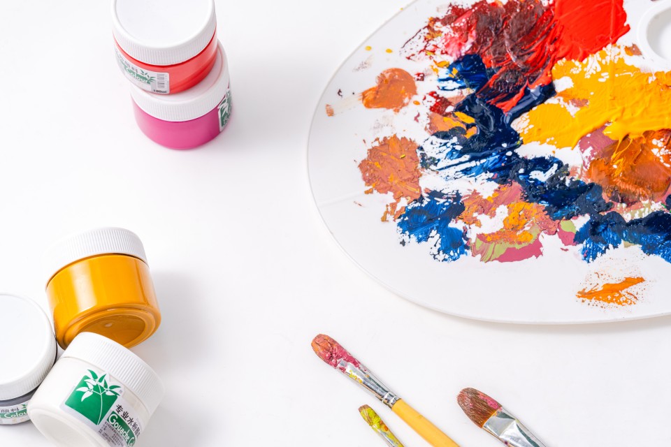 美术生专业绘画调色用品实拍图