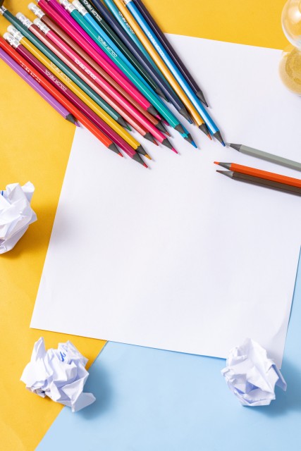 纸团绘画工具铅笔图