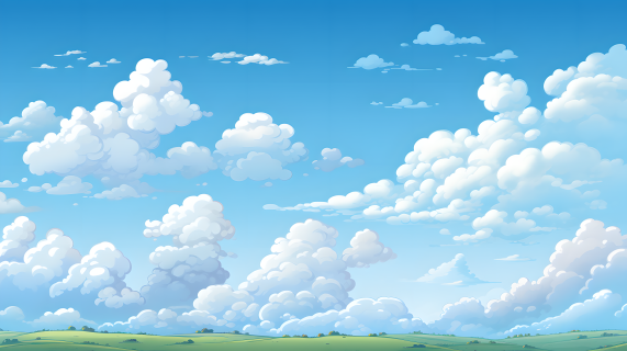 蓝天白云漂浮的高清图