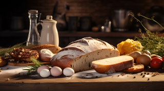 五谷杂粮餐点摄影图片