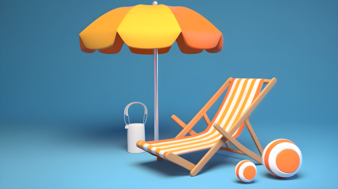 夏季沙滩美景高清图