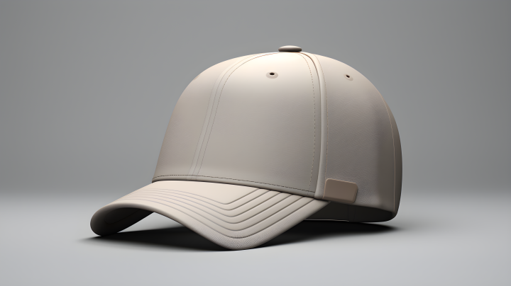 现代时尚风格的深灰色贴身帽子在白色背景下的摄影版权图片下载