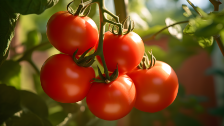 柔光有机红色番茄植物摄影图片