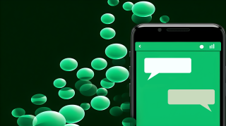 清新自然的绿色对话氛围摄影图片