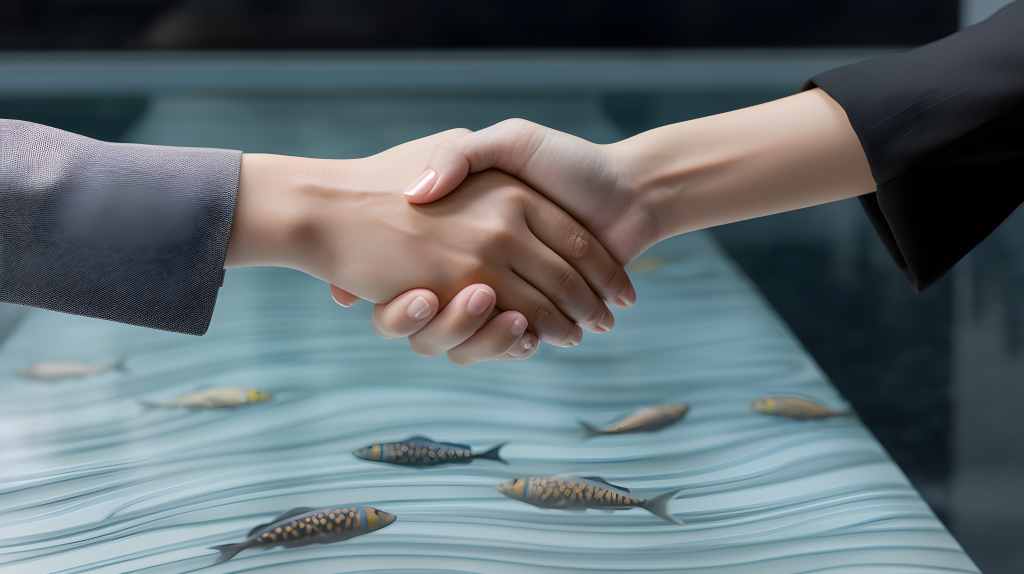 商务人士握手版权图片下载