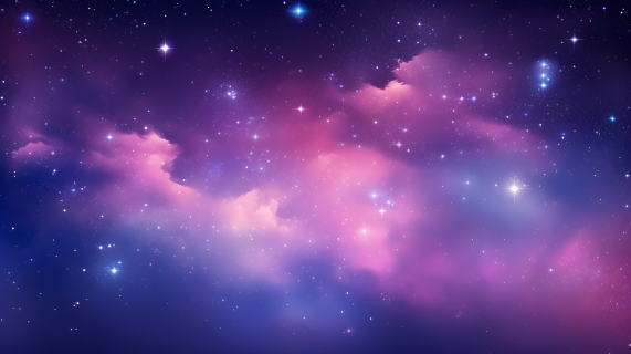 星光紫粉灵性符号星空高清图