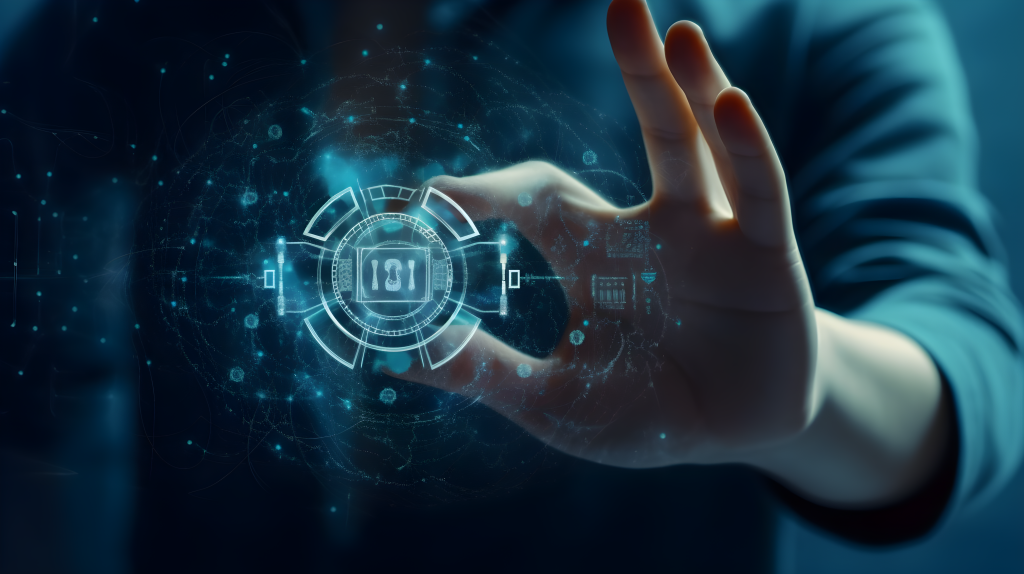 未来科技科技之手摄影图