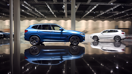 欧洲展上的BMW X3摄影图片