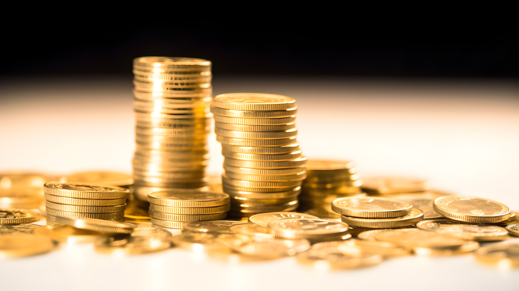 黄金财富山景摄影图