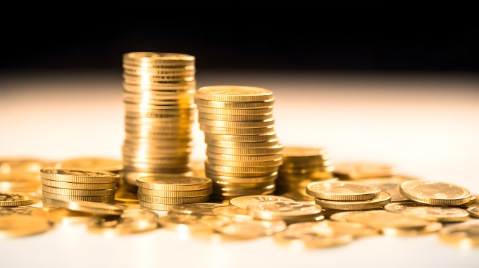 黄金财富山景摄影图