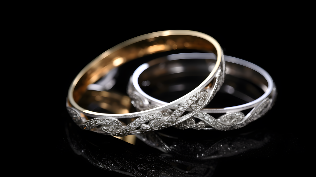 白金中国手镯-印度果阿灵感图案摄影版权图片下载