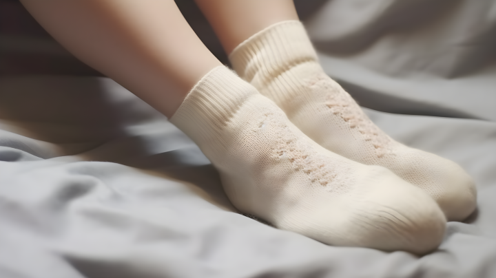 白袜女子足部真实风格摄影版权图片下载