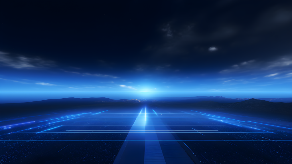 高地平线上的蓝光移动摄影图版权图片下载