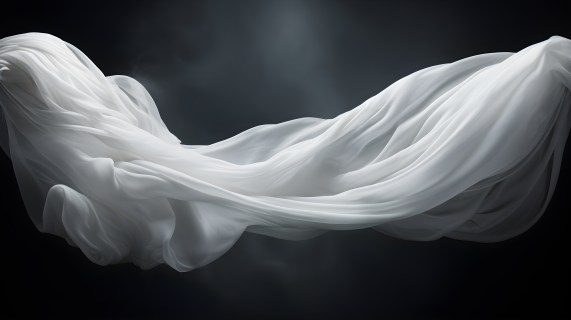 梦幻流体的白布摄影图片