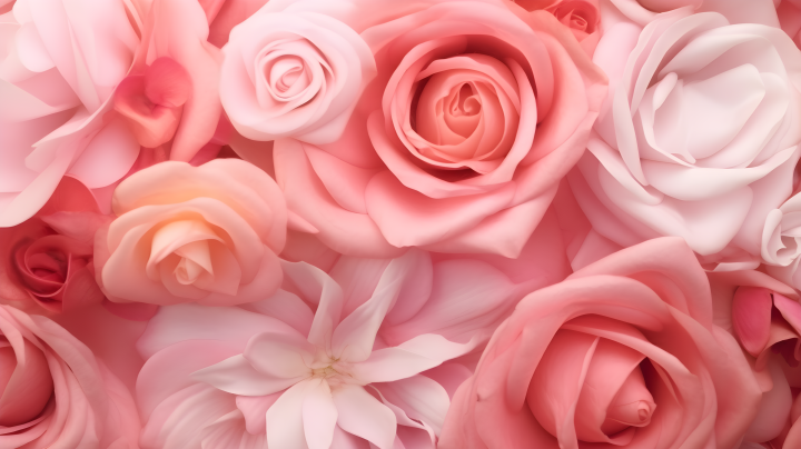 粉色玫瑰花近景背景摄影图版权图片下载