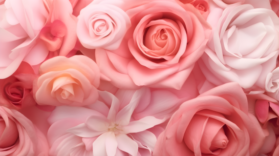 粉色玫瑰花近景背景摄影图