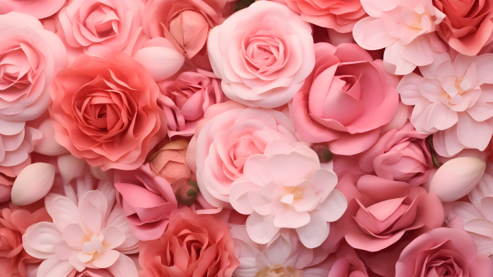 粉色玫瑰花背景摄影版权图片下载