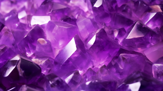 绚丽紫晶摄影图片
