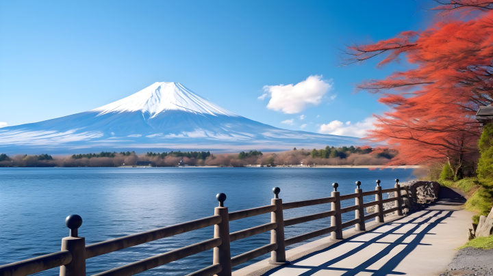 富士山，宫城美景的摄影版权图片下载