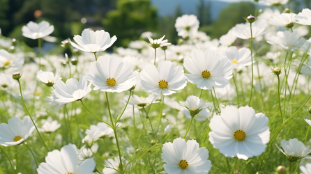 宁静花园景观摄影图片