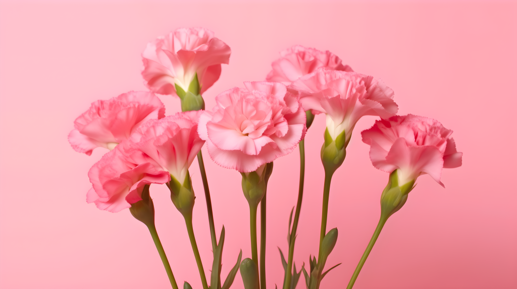 粉色康乃馨花朵摄影图片