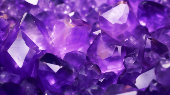 紫色水晶摄影图片