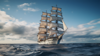 德国杜塞尔多夫派摄影风格的环保冒险之船摄影图片