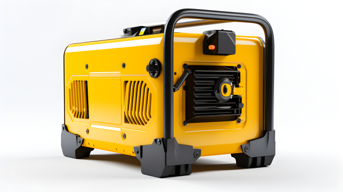 青春活力的金黄色便携式发电机摄影图