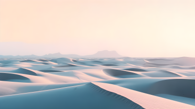白沙与沙丘的极简主义摄影图
