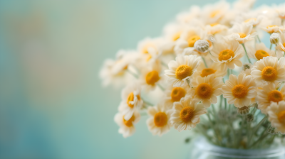 梦幻柔和的黄色花蕊摄影图
