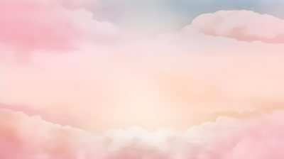 柔和水彩天空的粉白高清图