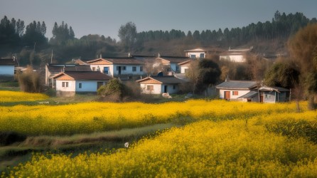 农村生活的风景摄影图片