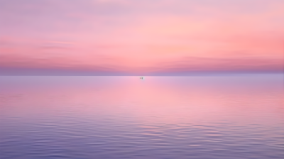 水边的晨曦唯美景色摄影图