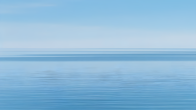 高地平线风格的沉思之美蓝色水中的摄影图