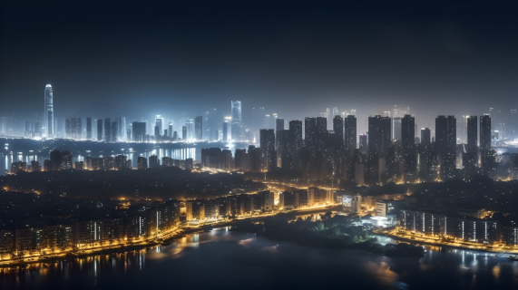 上海夜景摄影图