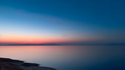 希腊马赛湾上升的太阳摄影图片