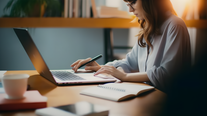 女性工作摄影图片