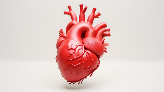 真实模型心脏摄影图