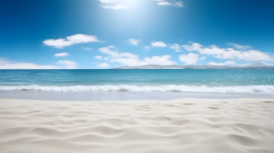 美丽海岸白色沙滩的超逼真摄影图片