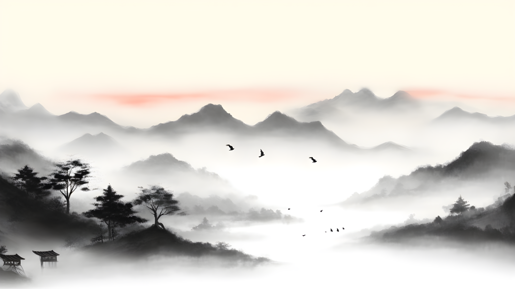 梦幻墨山摄影版权图片下载