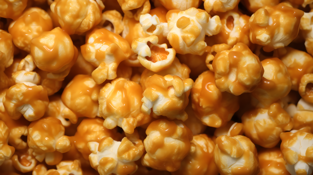 香脆焦糖爆米花堆摄影版权图片下载