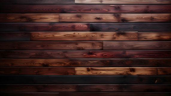 木质砧板墙上的布朗板条摄影图片