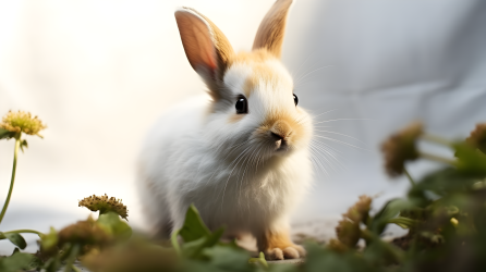 可爱小兔摄影图片