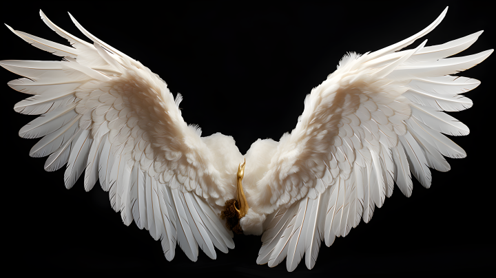 天使之翼梦幻创意摄影图版权图片下载