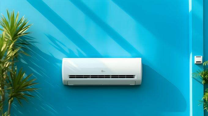 安装的逼真风格空调摄影图片