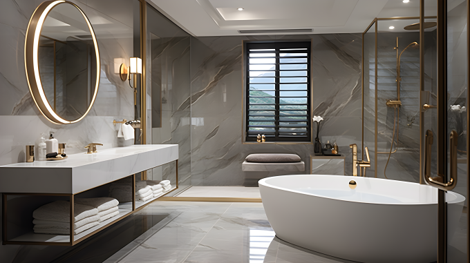 豪华浴室摄影图